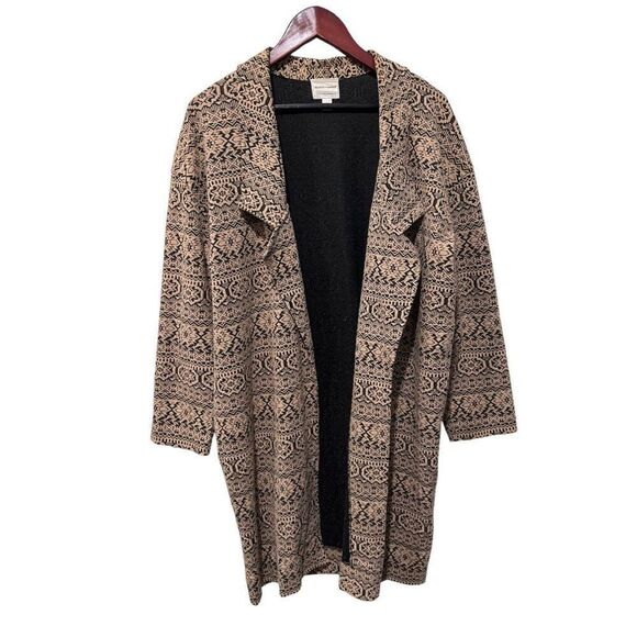 Melrose and Market Black and Tan Patterned Cardigan - Picture 2 of 10